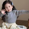 Kids Thickened One Piece Fleece Half Turtleneck Knit Sweater Anti Pilling Warm Base Layer Stylish Inner Wear Children Clothing