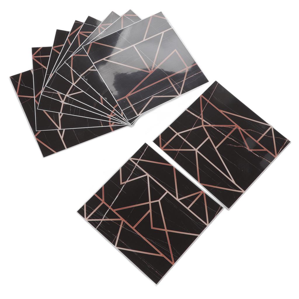 10pcs Tile Sticker 15x15cm 3D Self Adhesive Backing Waterproof Oil Proof Decorative 0.26mm Thicker