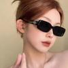 High end European and American style women's fashionable glasses small face square retro glasses