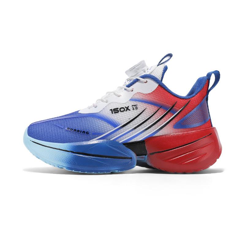 2025 Spring and Autumn Boys Sneakers Classmate Mesh Breathable Rotating Button Carbon Running Shoes Popular Red Rabbit Foreign Trade