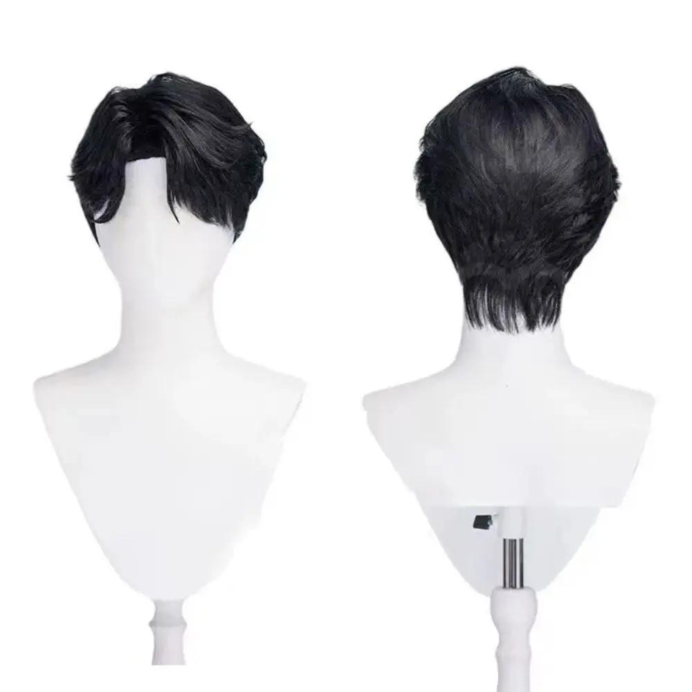 Kpop Demon Hunters Saja Boys Jinu Baby Abby Mystery Romance Cosplay Wig for Men Hair With Free Wig Cap Halloween Accessories