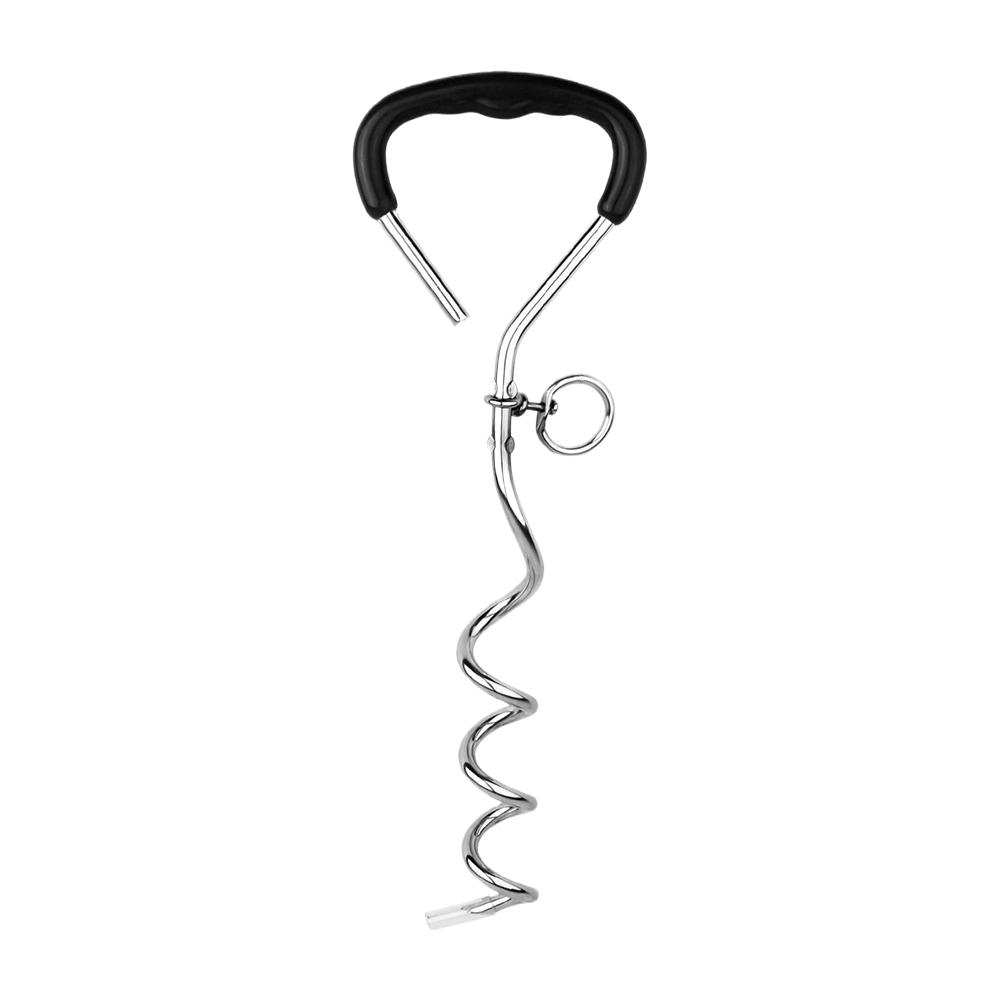 Dog Tie Out Stake Soft Grip Handle Heavy Duty Dog Anchor Dog Yard Stake for Yard Ground Outdoor Camping Walking