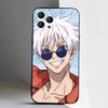 Anime Gojo S-Satoru Handyhülle Für iPhone 17,16,15,14,13,12,Pro,Max,Plus,E,SE4,Air,Mini Schwarze Weiche Box