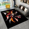 Pastoral Tai Chi carp Fish Area Rug,Carpet Rug for Living Room Bedroom Sofa Doormat Decor,Kid Play Kitchen Non-slip Floor Mat