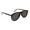 Saint Laurent Logo Mirrored Leg Irregular Shape Sunglasses Men Sunglasses Tortoiseshell SL667