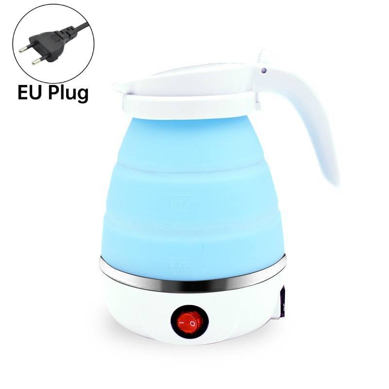 Collapsible Electric Kettle Portable Water Boiler For Travel Camping Caravan Boat Hiking Business Trip Home Use