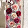 Multicolor Rose Anti-Fall Transparent Case for iPhone 14/15/16/17 Pro Max Series