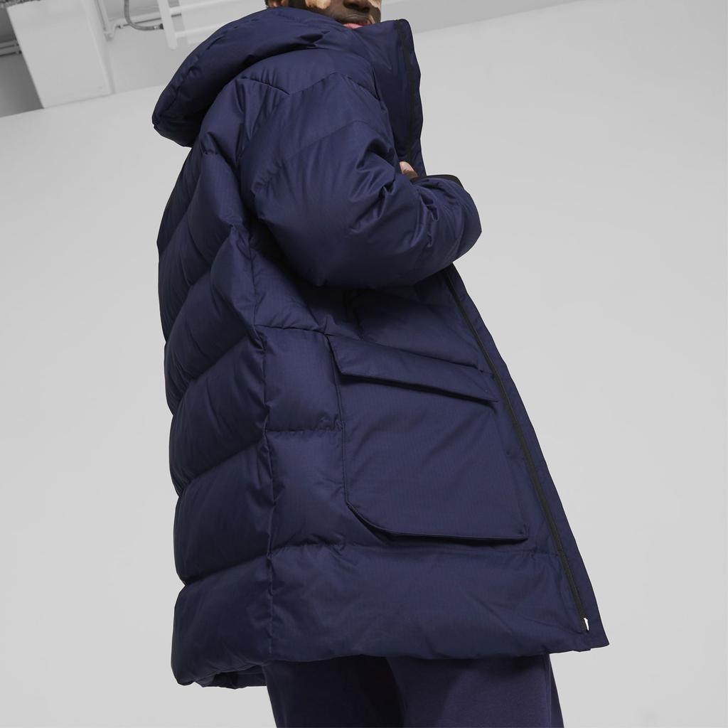 Puma Padded Hooded Jacket Men Jackets Navy-Blue 675378-06