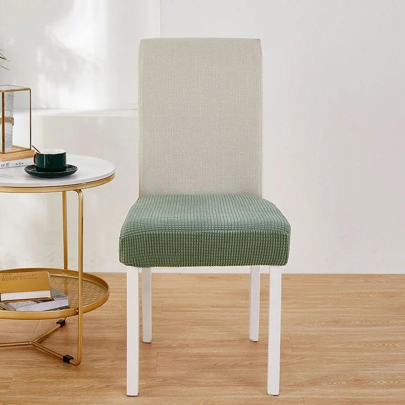 Universal Elastic Thick Seat Covers for Slipcovers for Dining Room Hotel Chair Protector Chair Cover Stretch Chair Case Pad