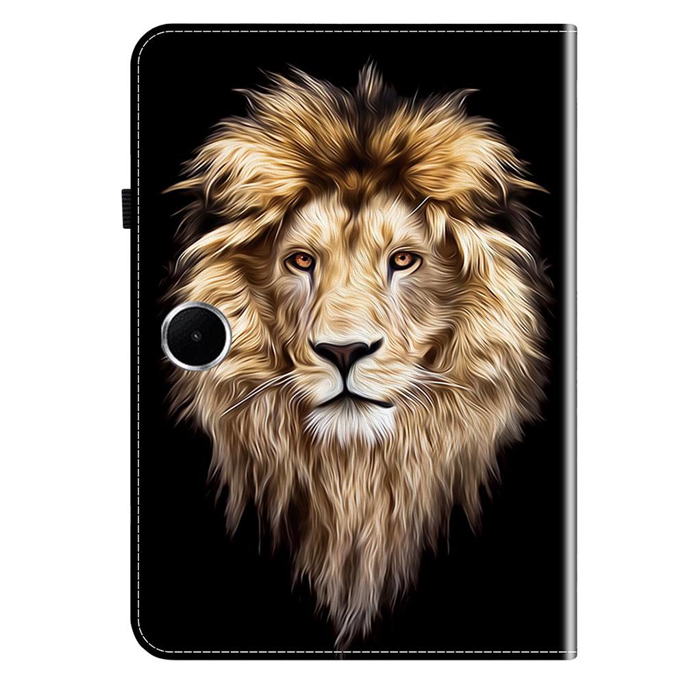 For Oppo Pad SE Leather Case Pattern Printed Stand Tablet Cover with Card Slots