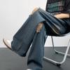 American High Street Ripped Washed Jeans Men and Women Summer New Old Couples Wide Legs Mopping Loose