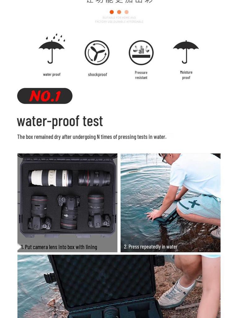 Waterproof Thickened Handheld Tool and Instrument Protection Box, Small Plastic Packaging Box