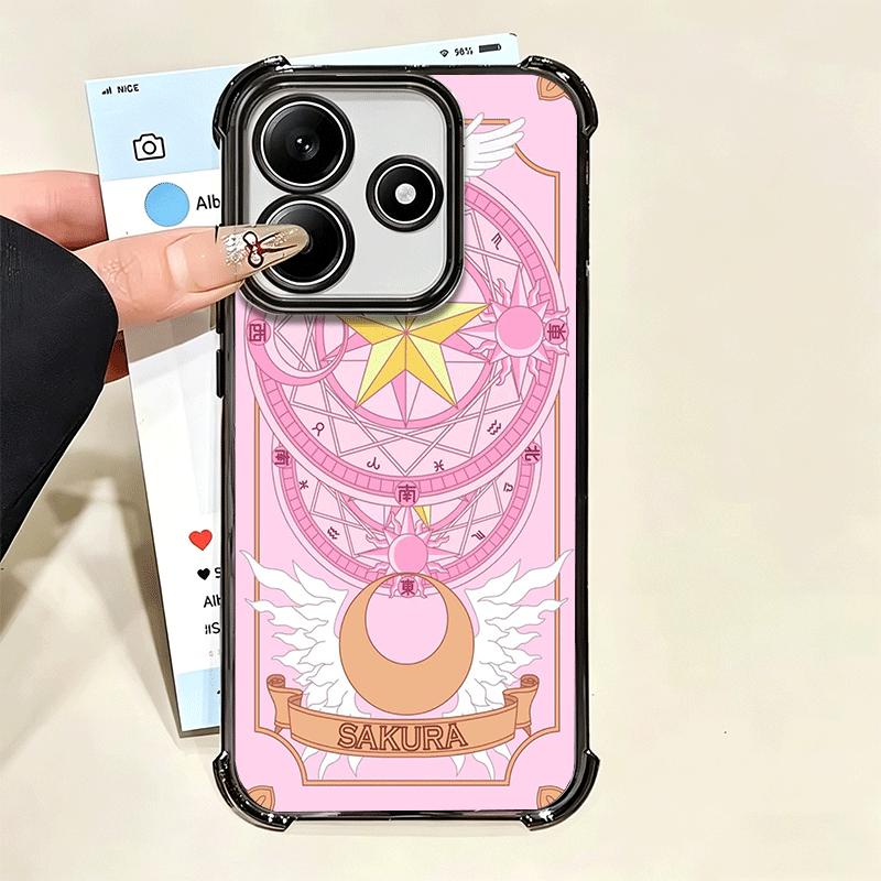 Cardcaptor Sakura Cute Girl Plating Phone Case For Xiaomi Poco X5 X6 X7 X8 Pro Max F8 Ultra F7 M8 M7 M5S Redmi 15C 15 14C 13C 13