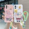 Applicable To Huawei P80 Mobile Phone Case Cartoon NOVA15 Cute SpongeBob SquarePants Fat Big Star Glory 600 Hand Rope