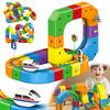 Electric Magnetic Track Set with Anti-Gravity Vehicles 100+ Pieces STEM Building Toys DIY Railway Toy Gift Box For Kids Gift