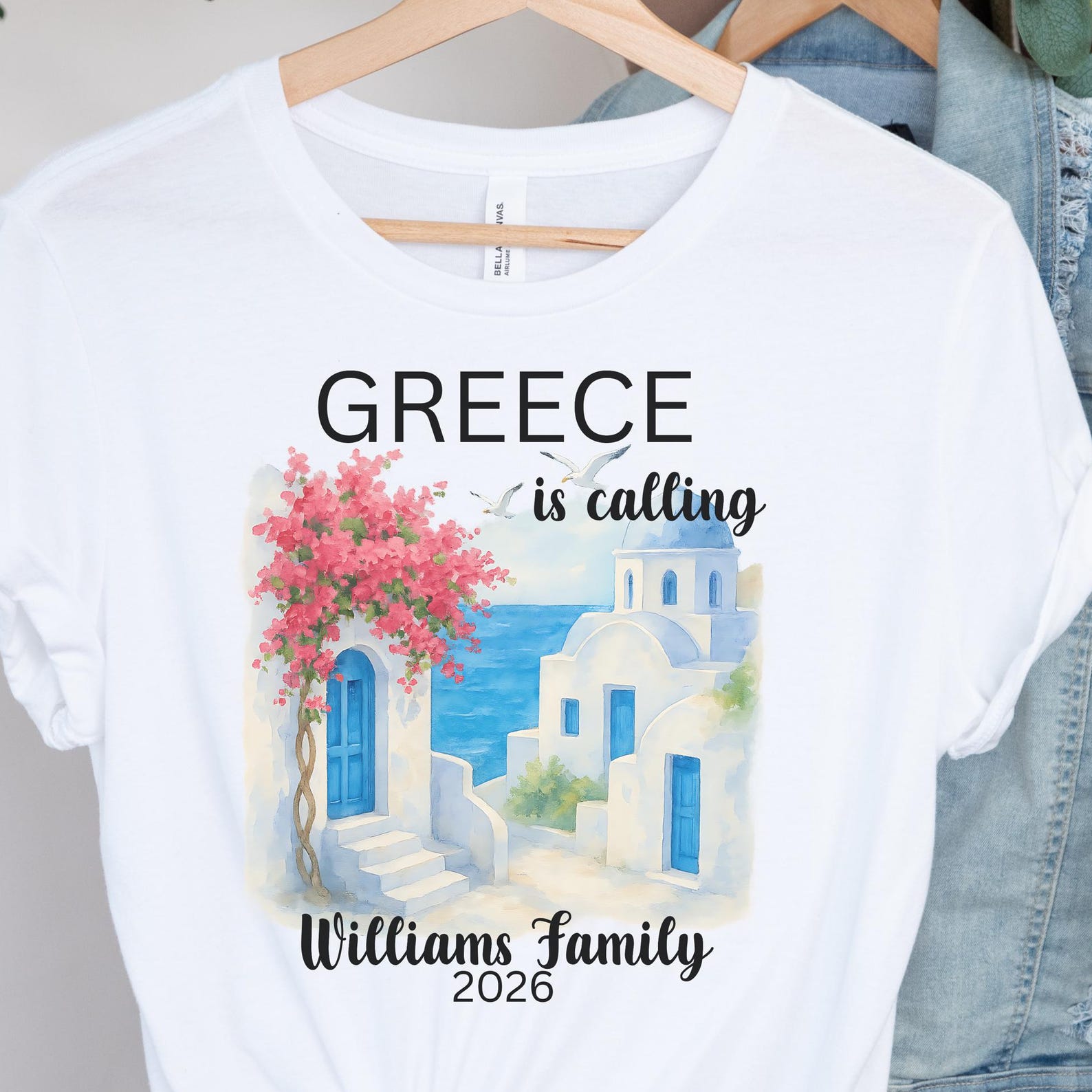 Family Vacation T-Shirts, Personalized Group Family Vacation Tee, Greece, Italy, Mykonos,Portugal,Scotland Tees,Family Cruise Matching Shirt M