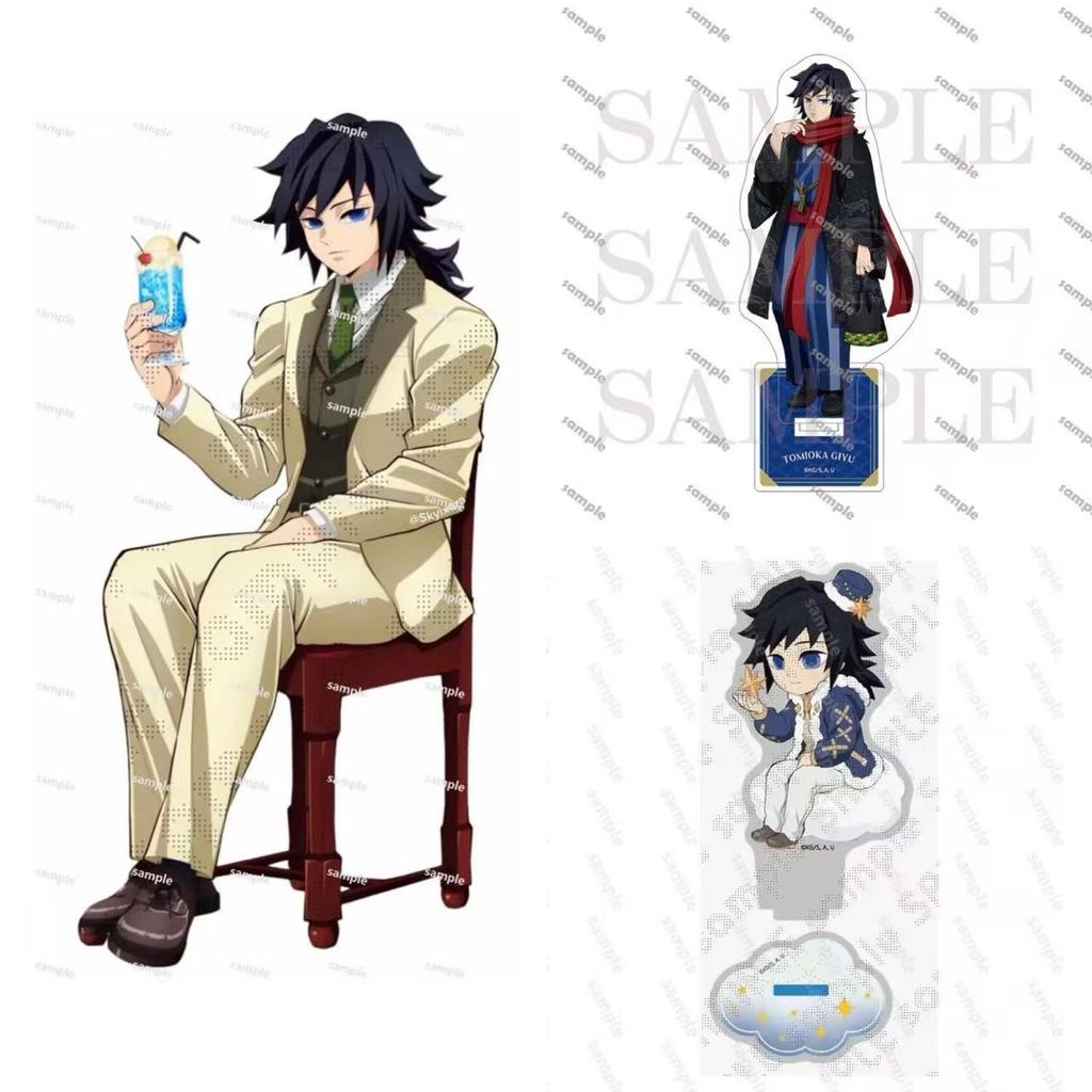 FOR Balde of Ghost Giyu Collection Acg Stand Cute Mitsuri Figurine Acrylic Stand Sanemi Acrylic Stand Shinobu Statue Obanai Toys