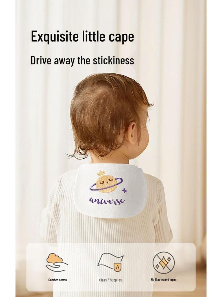 A-Klasse Reines Baumwoll-Schweißabsorbierendes Handtuch für Babys - Sicher, Bestickt, Rückenkissen aus reiner Baumwolle