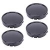 4pcs Wheel Center Caps 64mm Outer Diameter Scratch Proof ABS Replacement for Volvo XC60 2008 2026 Black