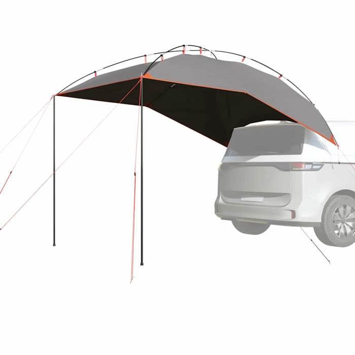 VidaXL Car Tent Grey and Orange Waterproof, Tent, Garden Tent, Outdoor Shelter, Camping Tent, Shelter of 4009529