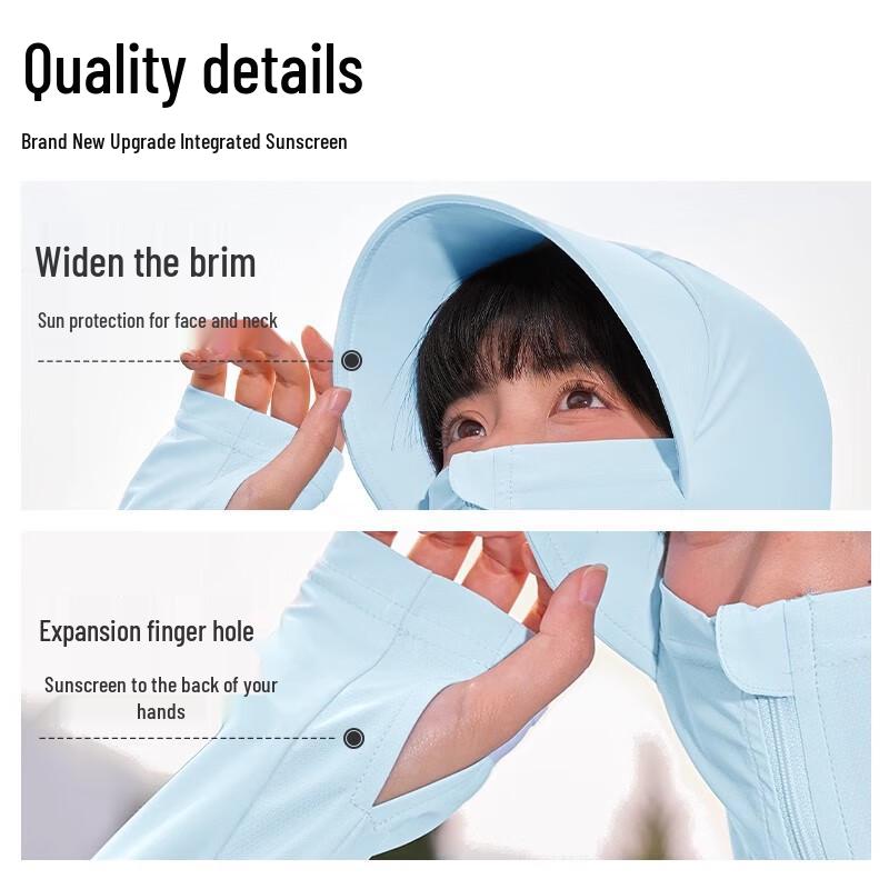 Huili Women's Ice Silk UV Protection Hoodie