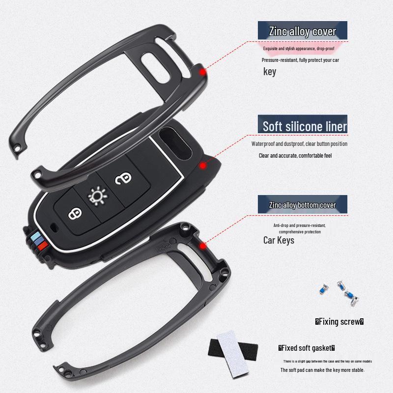 FAW Jiefang J7 Heavy Truck Key Case, Luxury Metal Shell for 2019 Model