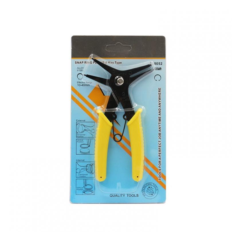 2 In 1 Circlip Plier Internal and External Ring Remover Crimp Tool Multifunctional Retaining Snap Ring Plier Hand Tool