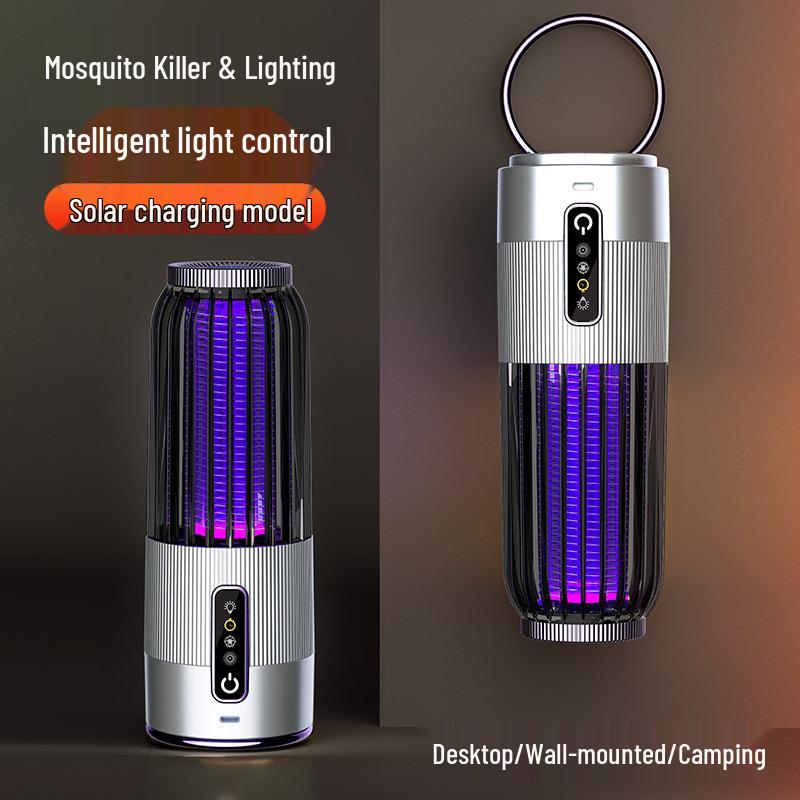 USB Mosquito Killer Lamp: Purple Light Attraction and Electric Shock for Indoor Use