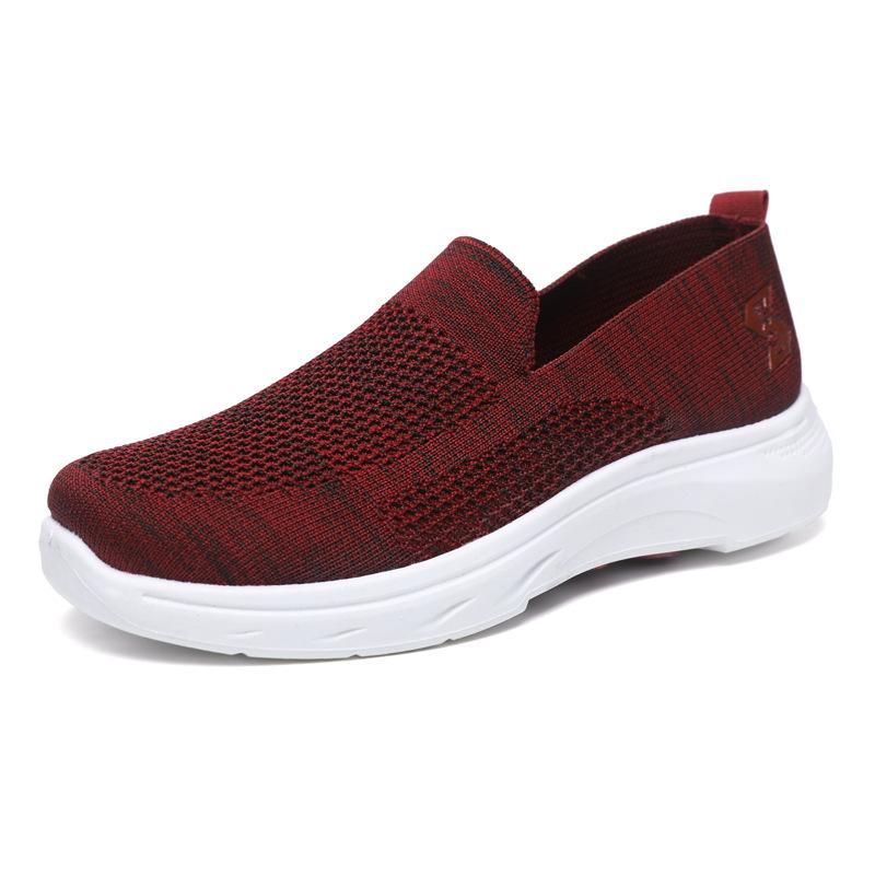 Women's Shoes, Sports Shoes, Spring and Autumn New Soft-soled Cloth Shoes, Breathable Mesh