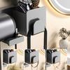 No Punching Wall Dryer Cradle Plastic Straightener Stand New Hairdryer Organizer Box  Bathroom