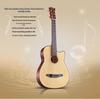 Red Cotton zs-1 38" Beginner Folk Guitar - Wooden Steel String for Boys & Girls