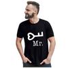 Men Valentine's Day Heart Printed Short Sleeve Tops Blouse T-Shirt