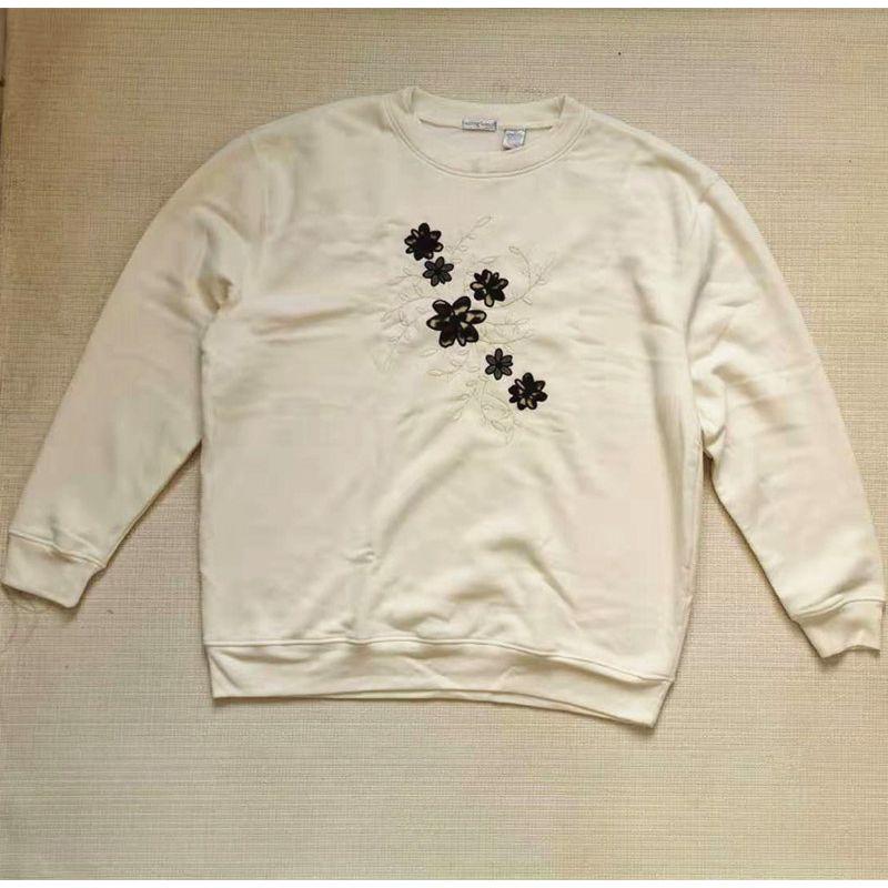 

Оригинальная футболка Last Order Вельветовый свитер Пальто Вышитая Beige -2 2X