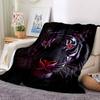 1pc Tiger Face Artwork Blanket Lightweight Blanket Throw Blanket For Sofa, Bed, Travel, Camping, Livingroom, Office, Couch, Chair Yy251010056