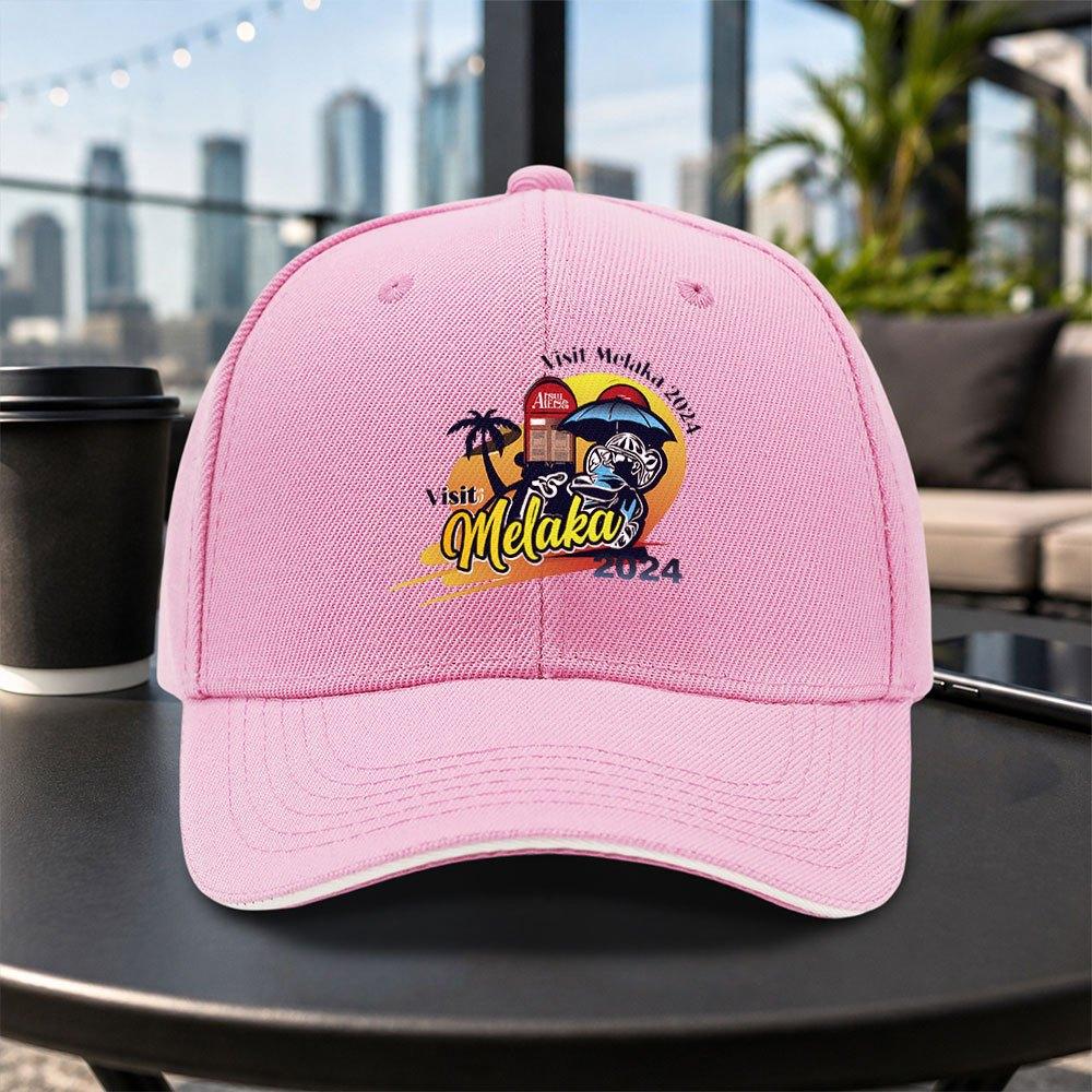 Malacca Travel 2024 Sandwich Baseball Cap Unisex Adjustable Duckbill Hat Lightweight Casual Outdoor Hat Multicolor