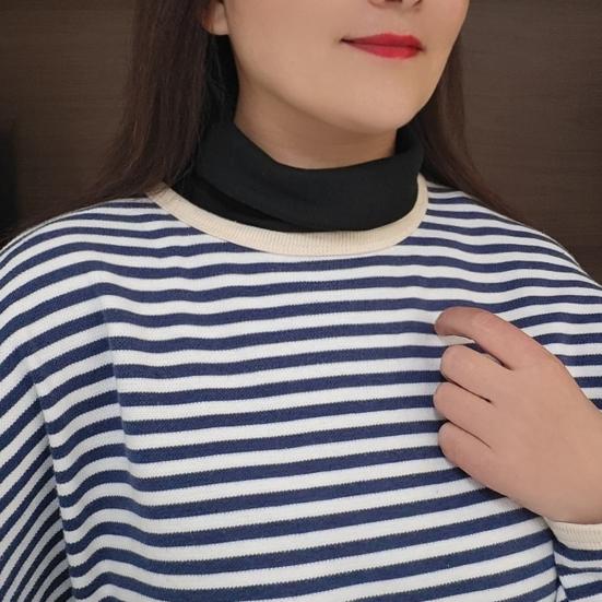 Fake Collar Pull-Over False Collar High-Neck Design Double-Sided Velvet Cold-Proof Neck Protector Autumn Winter Decoration