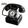 Study Room Decor Vintage Old Telephone Ornaments Mini Retro Desk Phone Classic Polished Phone Landline Resin Decorative Nostalgic Home Office