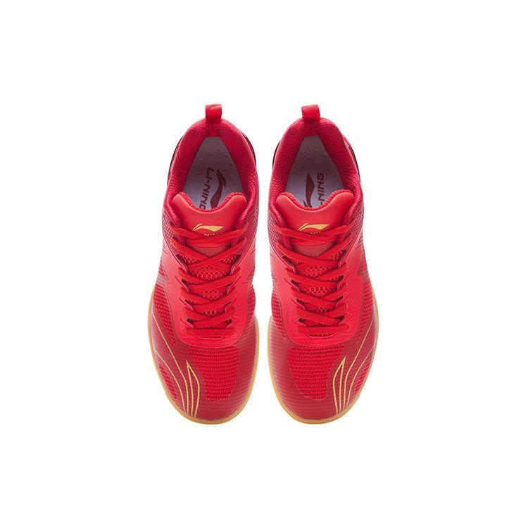 Li Ning Qilin 2.0 Stolní tenisové soutěžní tréninkové boty s nízkým profilem Pánská obuv Plamenně červená APPR001-1