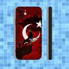 Turk Wolf Turkey Flag Phone Case For iPhone 17,16,15,14,13,12,11,Pro,Max,Plus,Air,X,XS,XR,SE,8,7,Mini,Soft Black Case