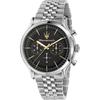 Epoca Black Stainless steel/Silver Gents Quartz Chronograph R8873618017