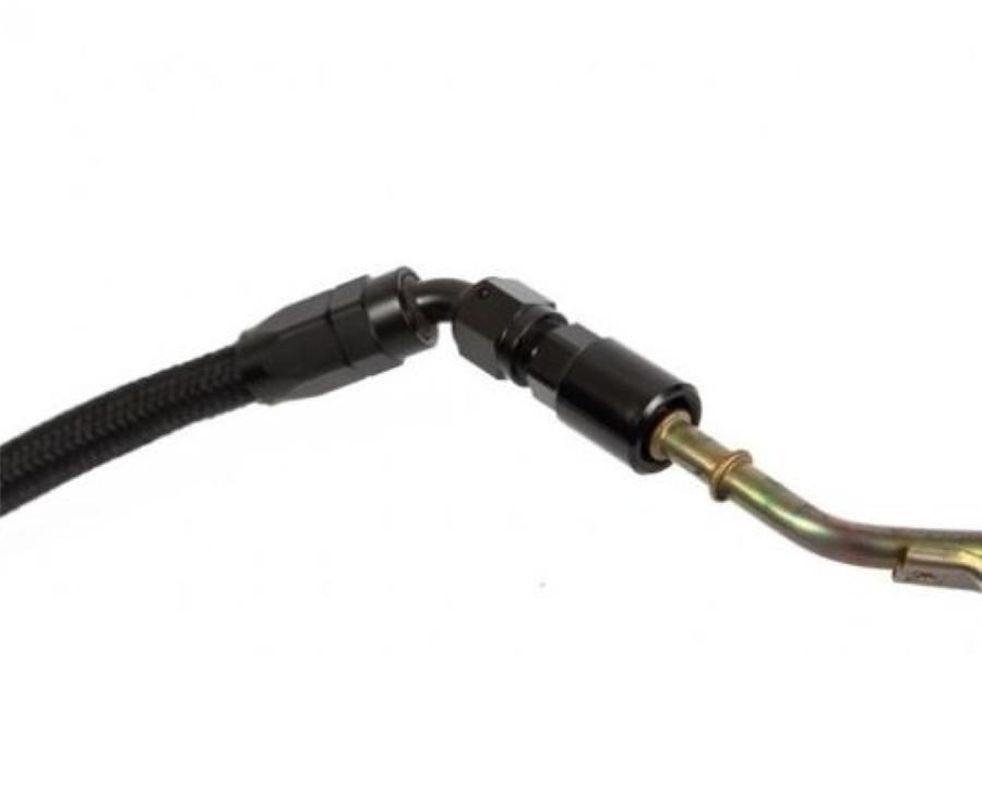 Universal Fuel Line EFI Adapter Fitting -6 AN Male To 1/4" Quick Disconnect Push Hardline