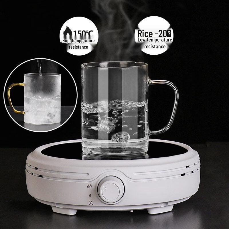 ZISIZ High Borosilicate Glass Cup with Handle