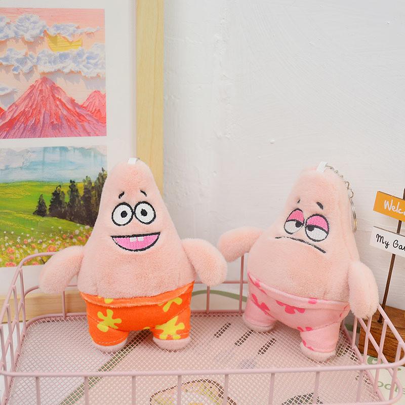 Cute Adorable Plush Starfish Keychain Soft Cartoon Stuffed Toy Bag Charm
