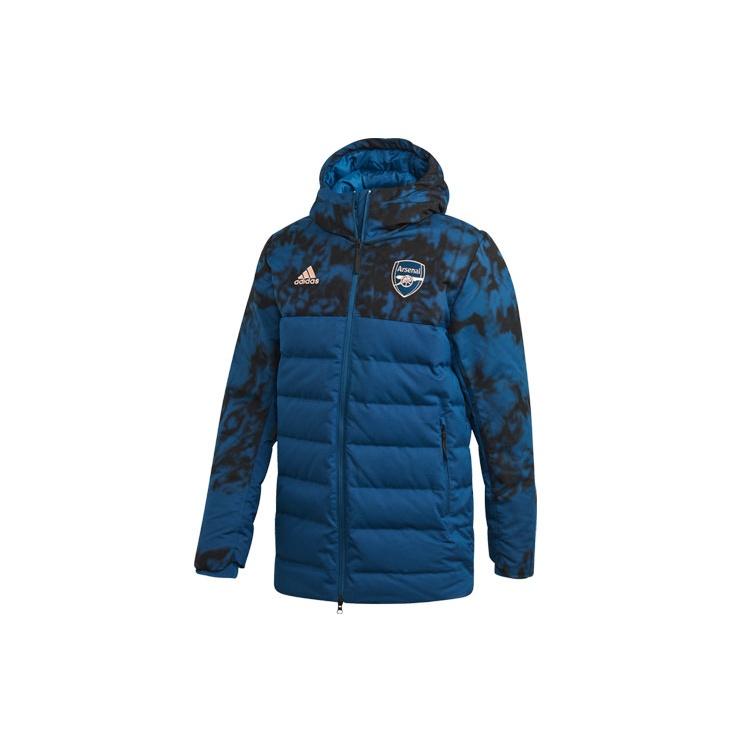 adidas Arsenal Soccer/Football Sports hooded down Jacket Blue Men s FQ6931 S