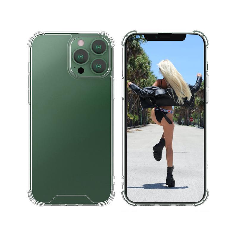 1.5MM Transparent Covers Shockproof Protective Soft Mobile Phone Cellphones Cases Blank Phone Case for iPhone 13 14 15 Pro Max
