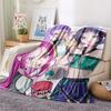 1PC Kpop Demon Hunters Print Flannel Blanket, High Quality All Seasons, Home Decor, Warmth and Comfort, Perfect for Christmas Gifts