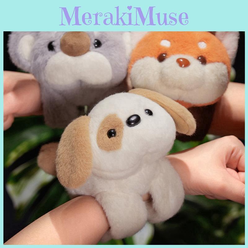 Fox Simulation Cartoon Koala Dog Cat Plush Patter Ring Cute Children Doll Gift