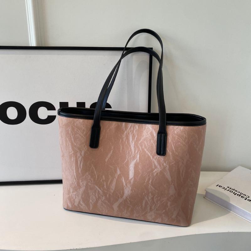 Tote bag women's new large-capacity commuter bag autumn and winter versatile shoulder bag fashionable college student class bag