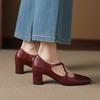 Four seasons wear women's sheepskin single shoes solid color large size women's shoes low top shallow mouth foot cover comfortable beef tendon sole hi