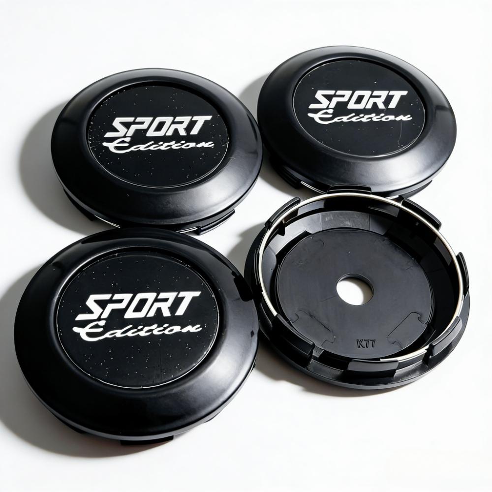 4pcs 77MM Clips 72MM Sport Edition Logo Badge Emblem Car Wheel Center Caps Rim Hubcaps Dust Cover Wheels Hub Cap Car Accessories